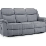 Experience Ultimate Comfort with the Galaxy Tech three Seater Recliner Sofa in Grey Leather