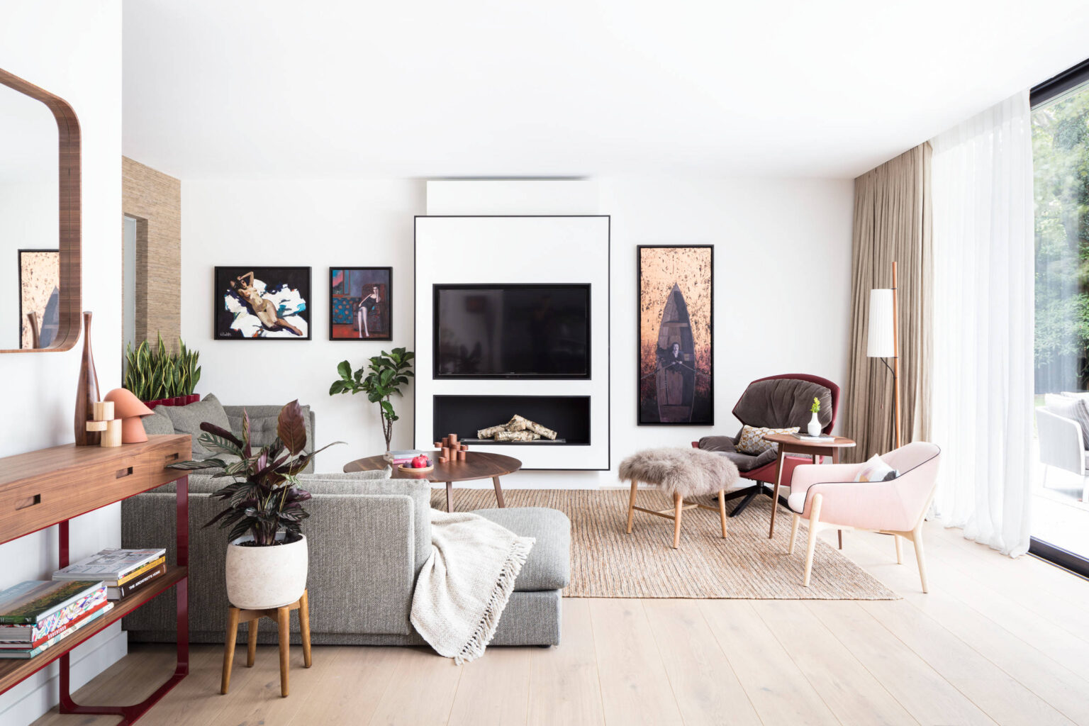 UK Home Makeovers: Make a Statement with Modernist Floor and Wood Standard Lamps