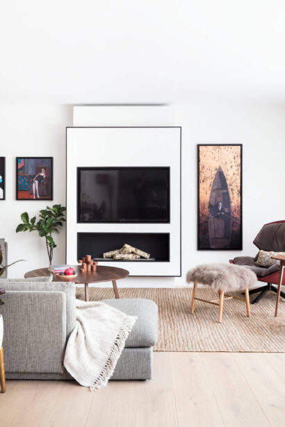 UK Home Makeovers: Make a Statement with Modernist Floor and Wood Standard Lamps