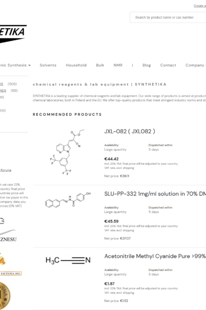 lab equipment - SYNTHETIKA