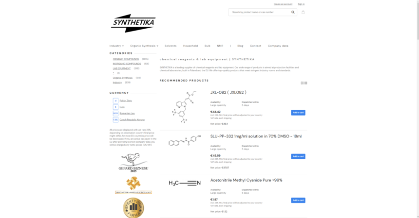 lab equipment - SYNTHETIKA