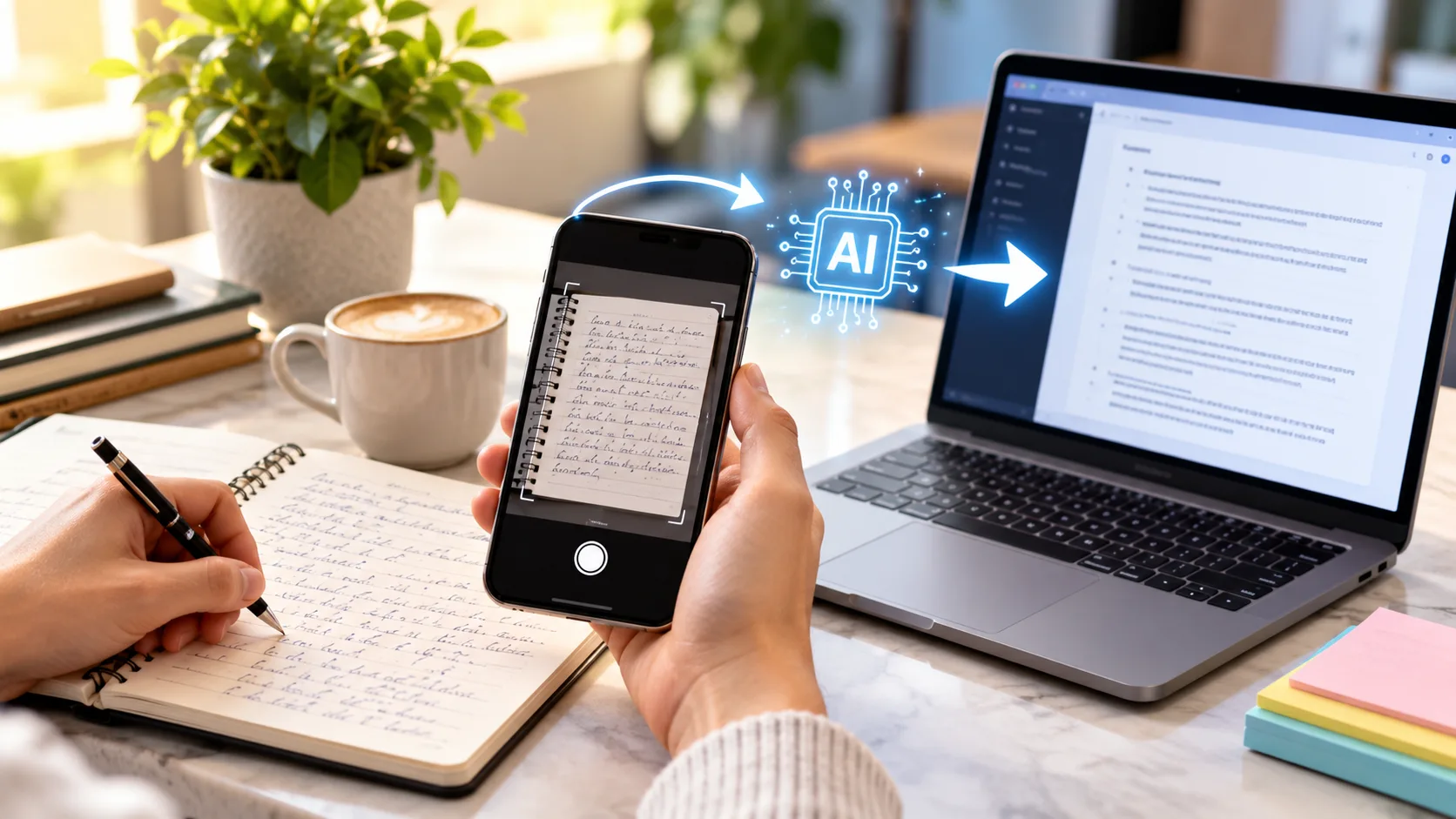 How to Turn Handwritten Notes Into Text With AI
