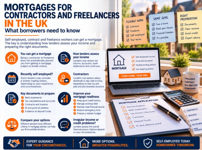 Mortgages for Contractors and Freelancers in the UK: What Borrowers Need to Know